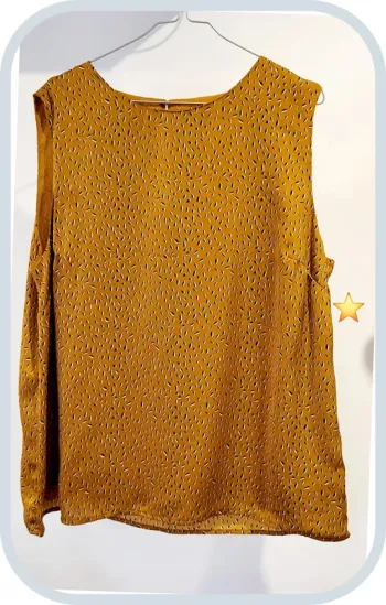 Débardeur imprimé moutarde - KIABI - Taille XL - Très bon état