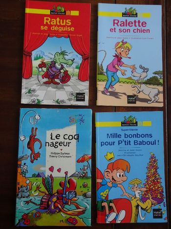 Lot de 4 livres lecteurs débutants RATUS CP – CE1