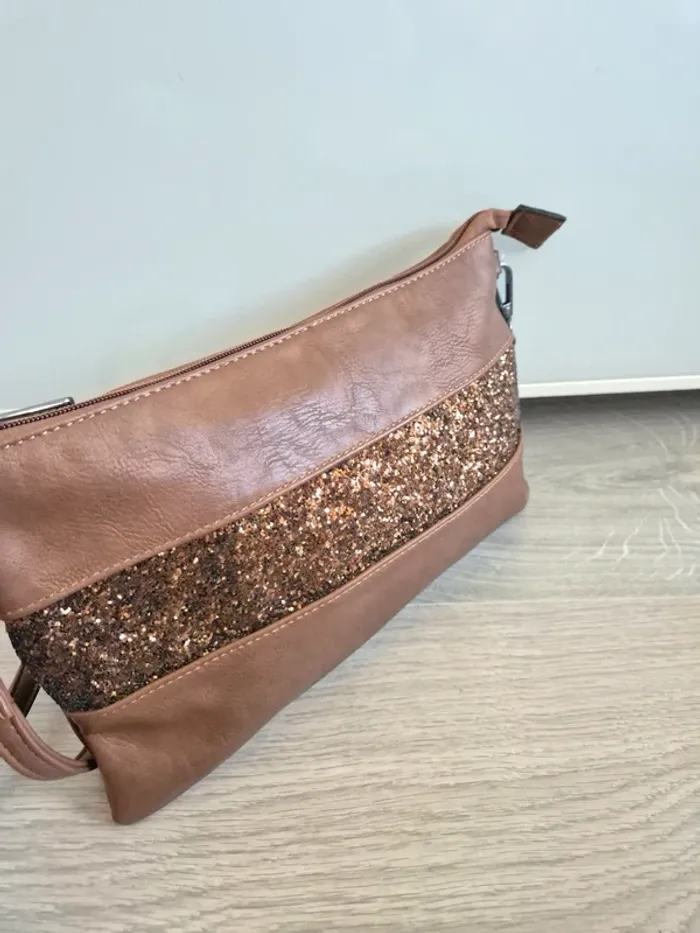 Sac bandoulière marron Galantry - photo numéro 4