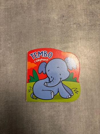 Livre cartonné, tembo , l’éléphant
