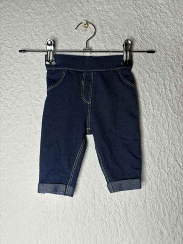 Jeggings bébé Tex Baby - Bleu Indigo - 3 mois - photo numéro 1