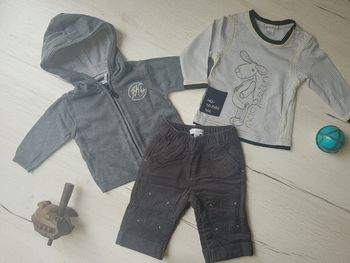 Lot de 3 articles garçon 6mois ikks orchestra petit kimbaloo