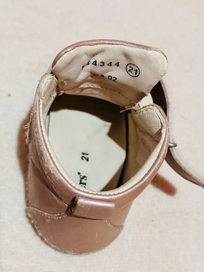 Kickers rose beige taille 21 - photo numéro 5