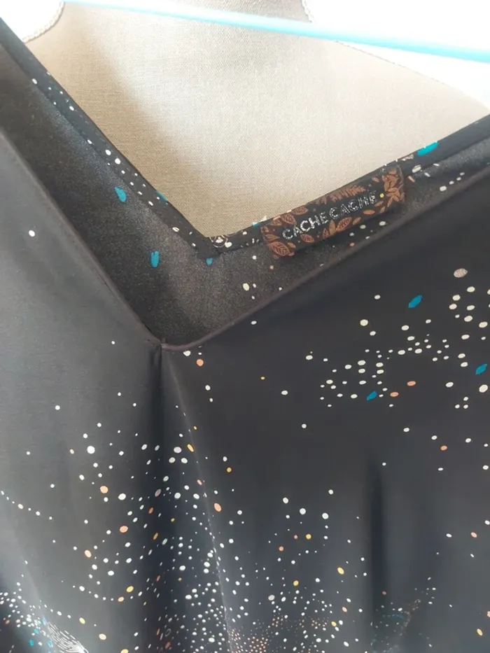 Robe tunique noire à motif Cache Cache - photo numéro 5