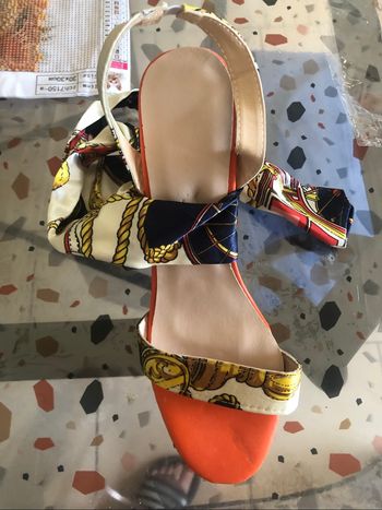 Magnifiques Sandales foulard multicolores