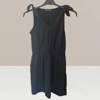 Robe sans manches à épaules nœuds noir - Shein - Taille S