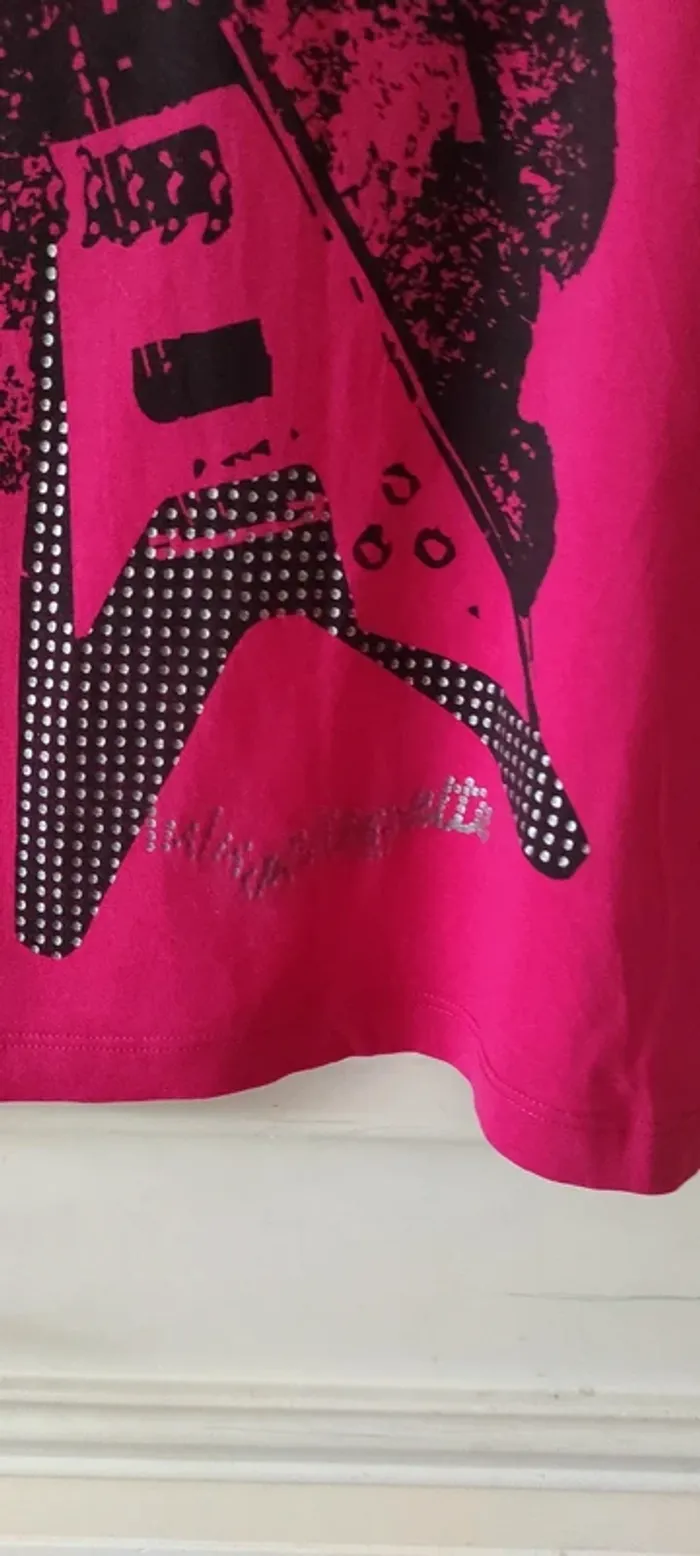 💐T-shirt manches courtes - Lulu Castagnette - taille M - Très bon état 💐 - photo numéro 3