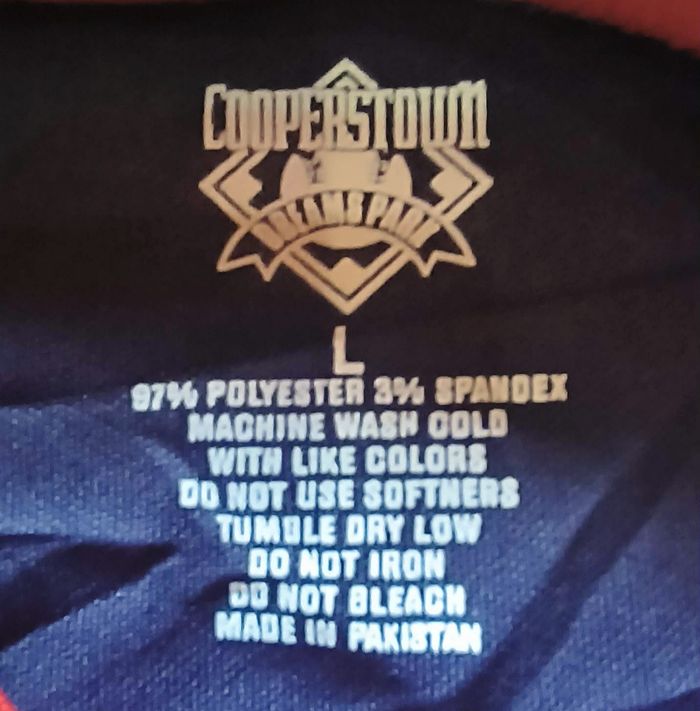 Maillot de baseball bleu Cooperstown Dreams Park Little Majors col V Taille L - photo numéro 4