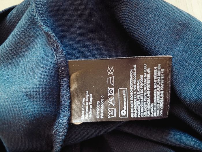 Robe H&M Bleu marine brodé Taille XL - photo numéro 5