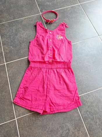 Combishort sergent major 8 ans avec serre-tête assorti