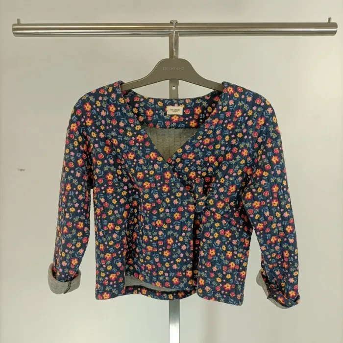 Veste matelassée enfant manches longues CMT Atelier enfant 8 ans, coton matelassé A338