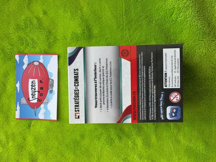 Kit AP Avant Première Pokémon Écarlate et Violet EV01 Neuf et Scellé - photo numéro 3