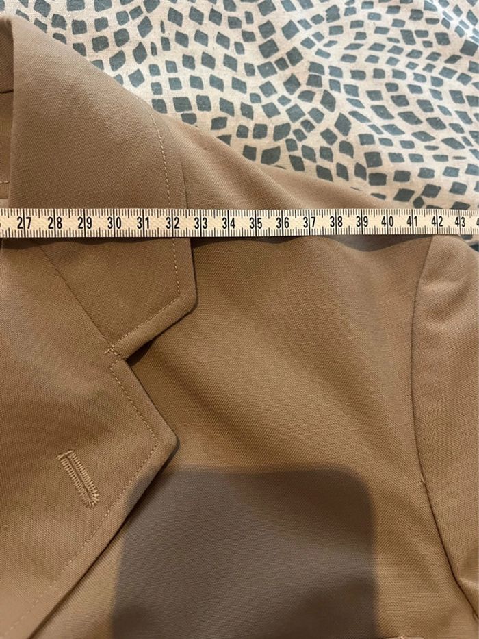 Blazer long beige style officier marin fait main 40/42 - photo numéro 6
