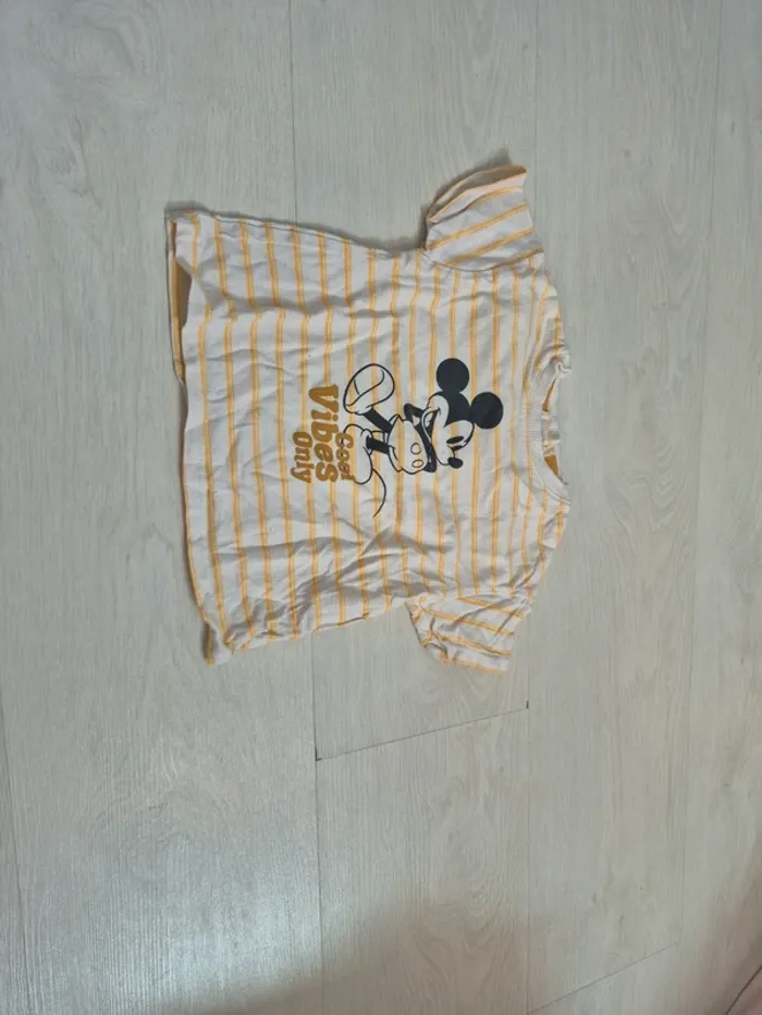 T-shirt rayé mickey