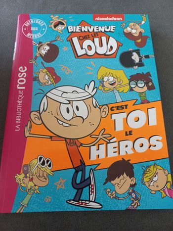 Livre bibliotheque rose bienvenue chez les loud grand format c'est toi le héros 