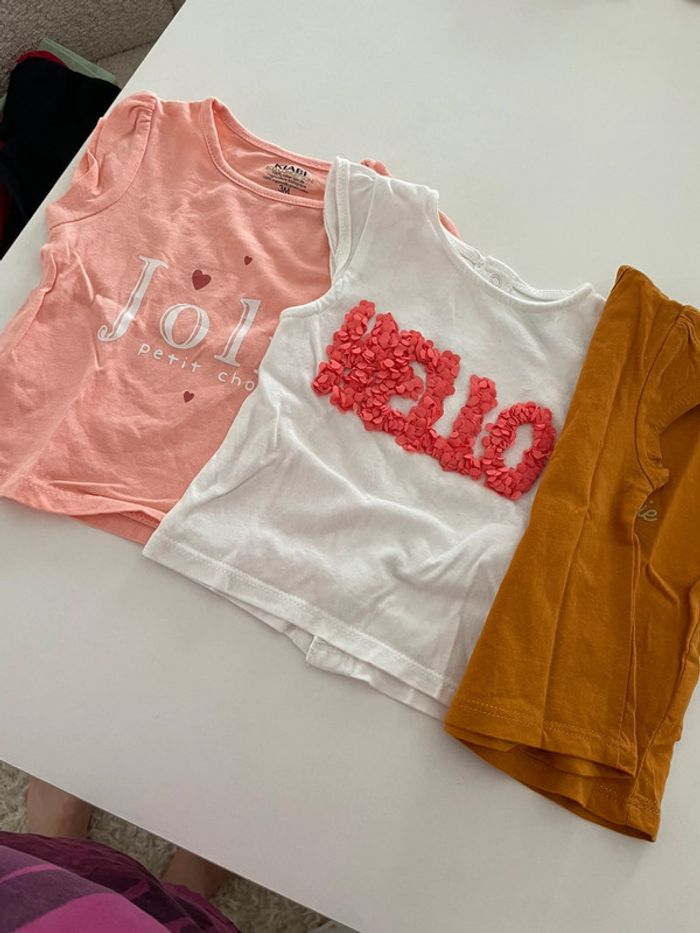 Lot t-shirt 3 mois - photo numéro 2