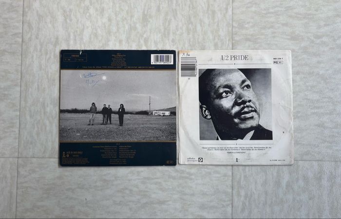 Lot 2 45 tours Rock anglais U2 pride - photo numéro 3