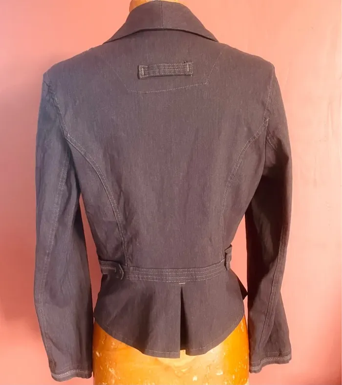 Élégant blazer vintage marron made in France - photo numéro 2