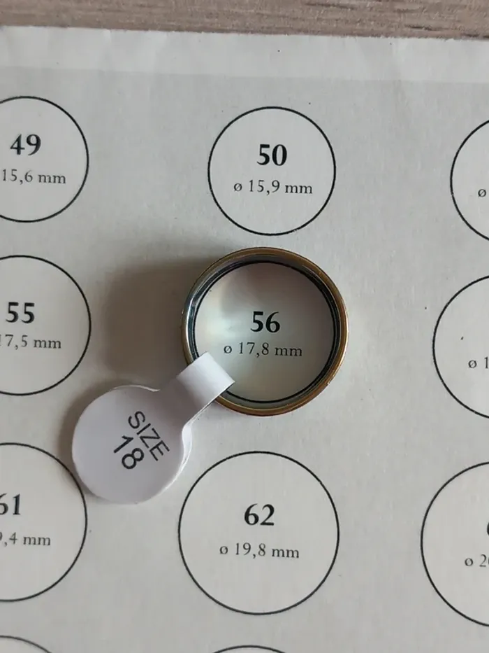 Bague en acier inoxydable taille 18 (56) - photo numéro 10