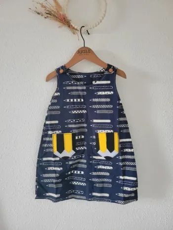 Robe crayon 3 ans fait main