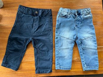 Lot 2 pantalons jeans Orchestra 12 mois