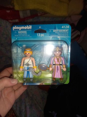 Pack 2 playmobil fée  et princesse