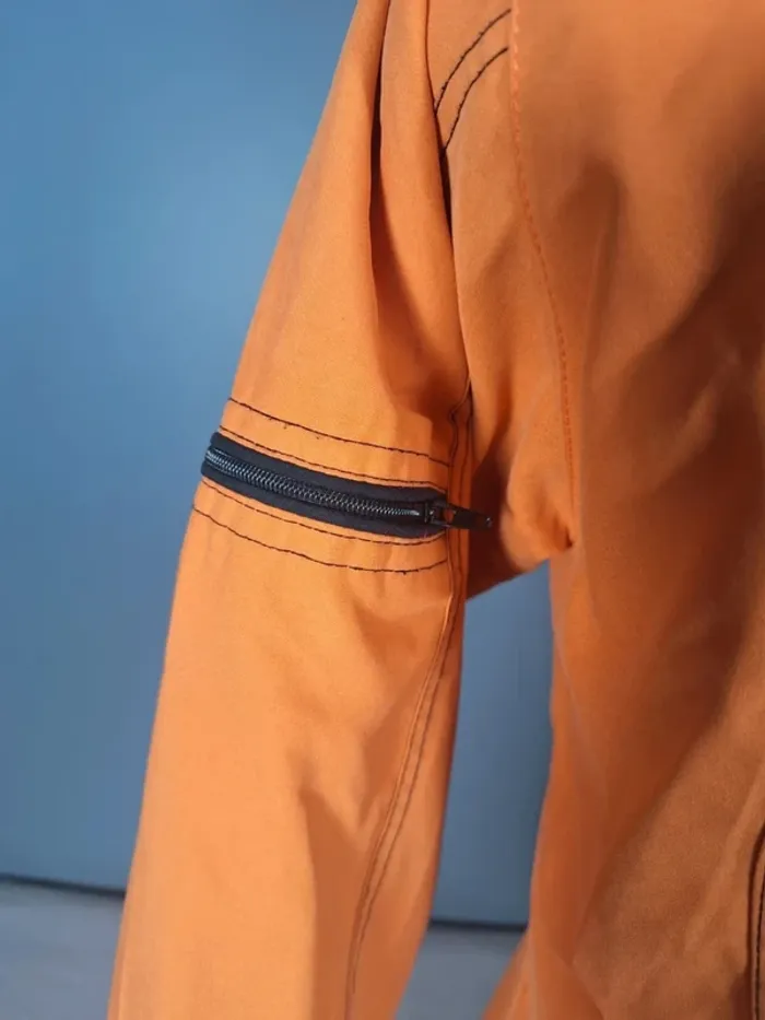 Veste Nike zippée orange vintage – Taille M - brodé (591) - photo numéro 5