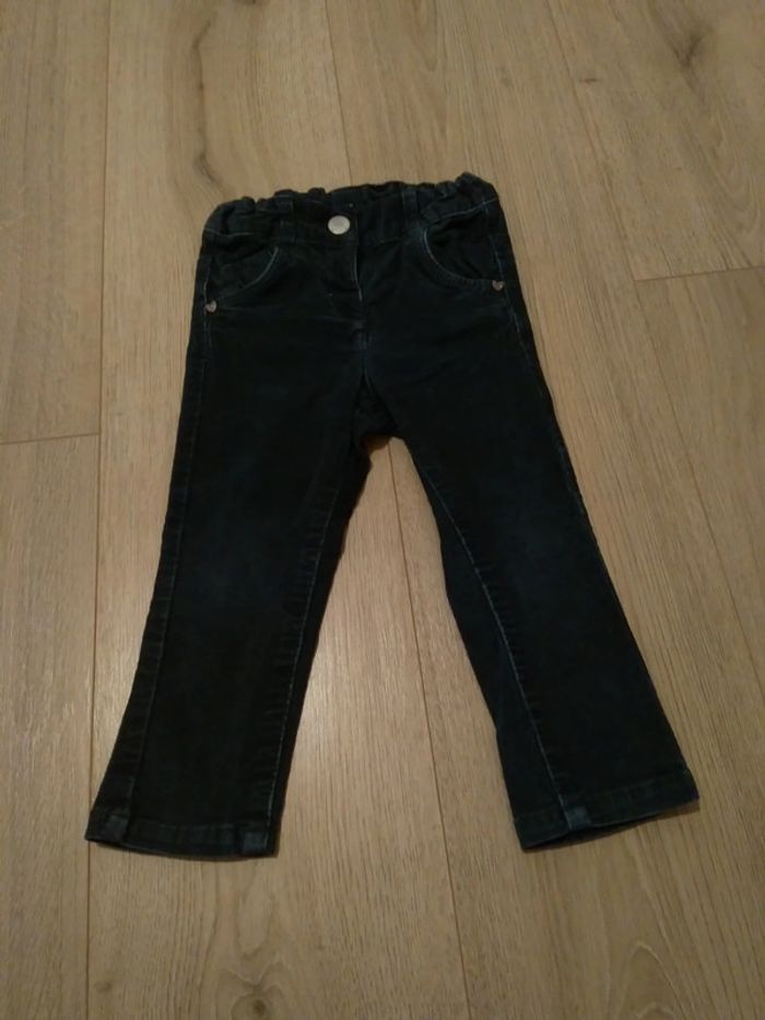 Jean velours fille 18 mois