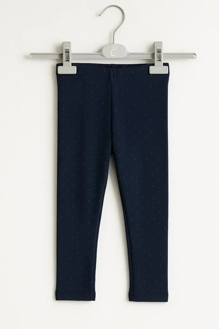 Legging Bleu Marine à Pois Dorés Okaïdi – 4 ans