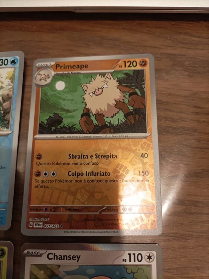 Lot de 9 cartes Pokemon 151 Holo Leviator Dardagnan Leveinard Colosinge Ossatueur - photo numéro 4