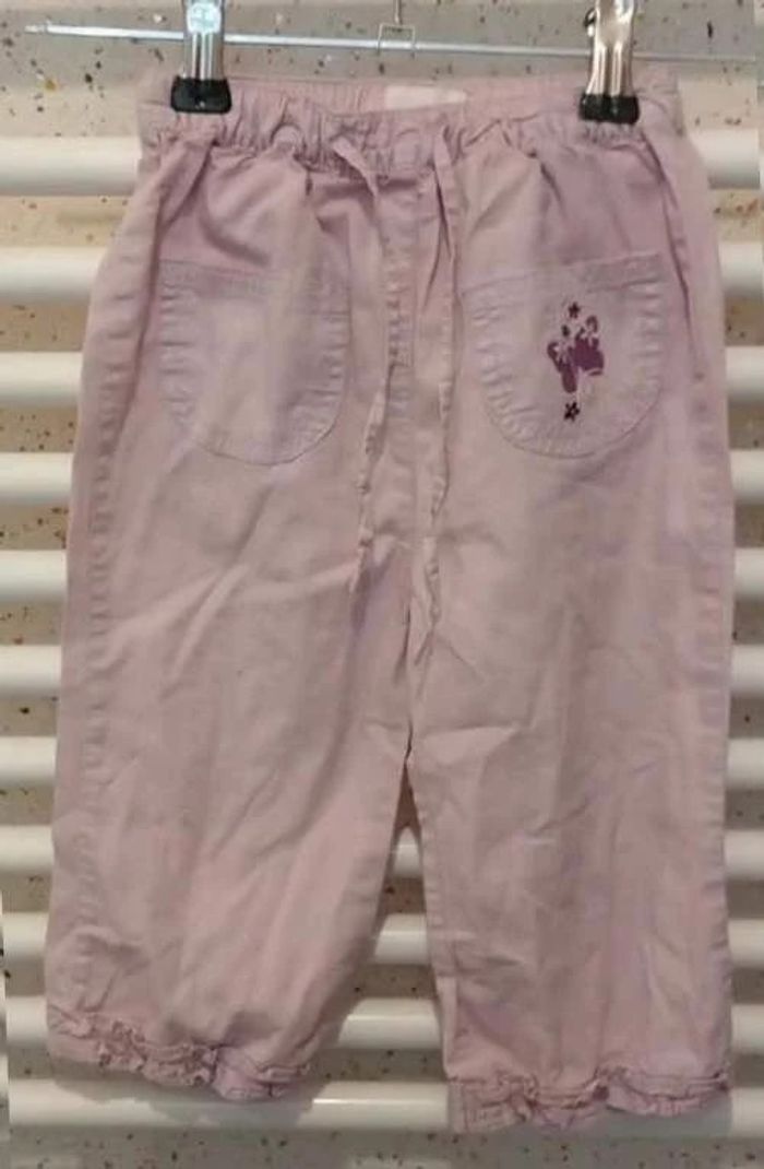Pantalon parme motif violet Kimbaloo  Taille  18  mois - photo numéro 2