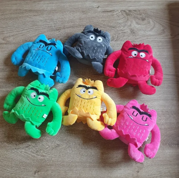 ⭐ Lot de 6 peluches monstres la couleur des émotions #emyfleury_doudous