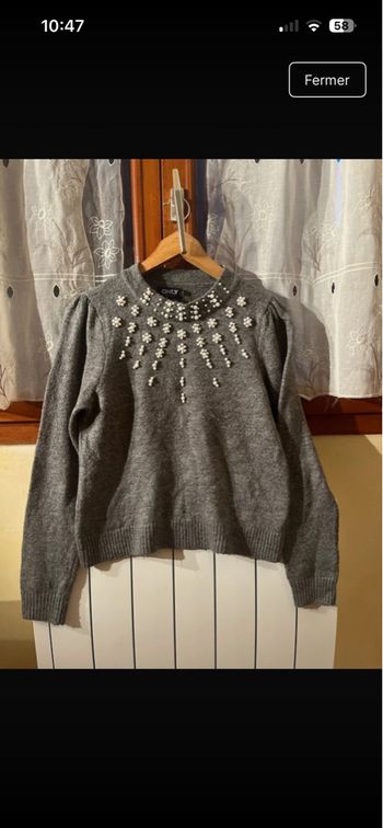 Pull à perles taille S