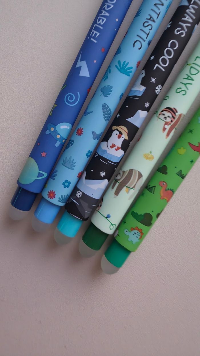 Lot de 5 stylos animaux kawaii - photo numéro 4