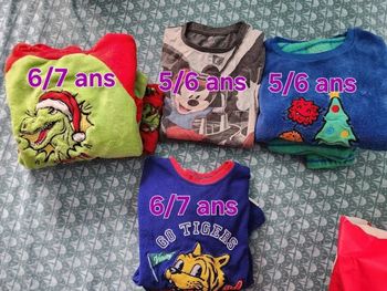 PYJAMA GARCON 5 6 7 ANS 