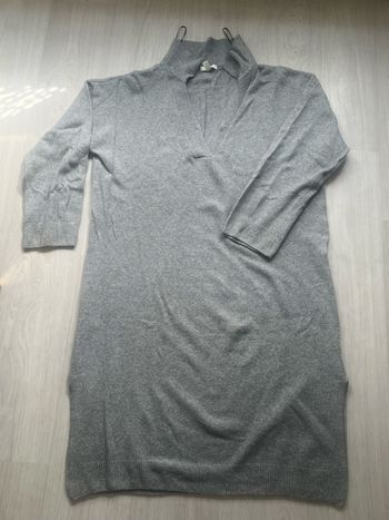 Robe pull coton gris H&M