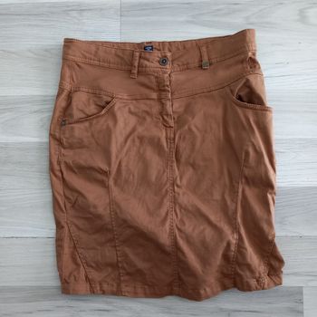 Jupe courte marron Terre de Marins taille M
