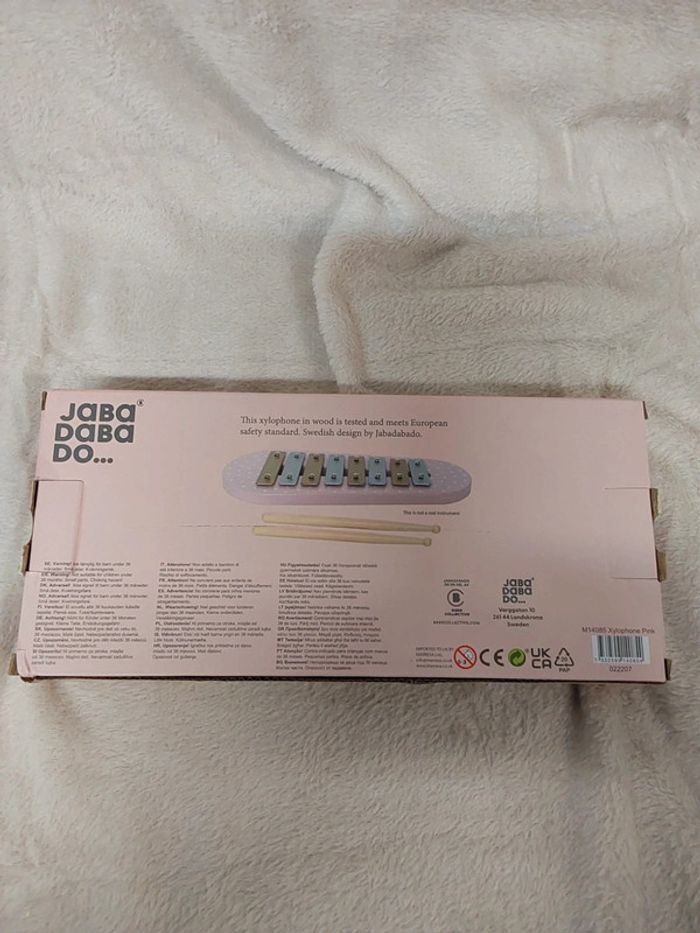 Xylophone en bois rose pour enfant jabadabado - photo numéro 3