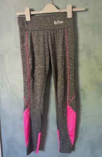 Legging de sport noir et rose taille M Lee Cooper
