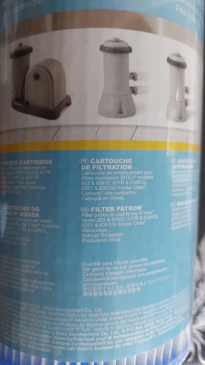 Cartouche filtrante piscine - photo numéro 3