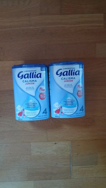 2 boîtes de lait Gallia Calisma 4