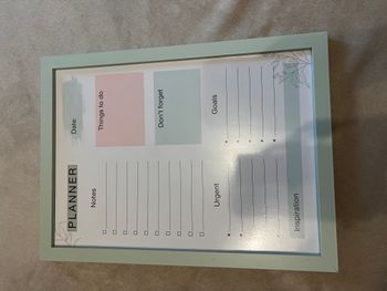 Cadre aimanté Planner – Vert – Organisation / Bureau 