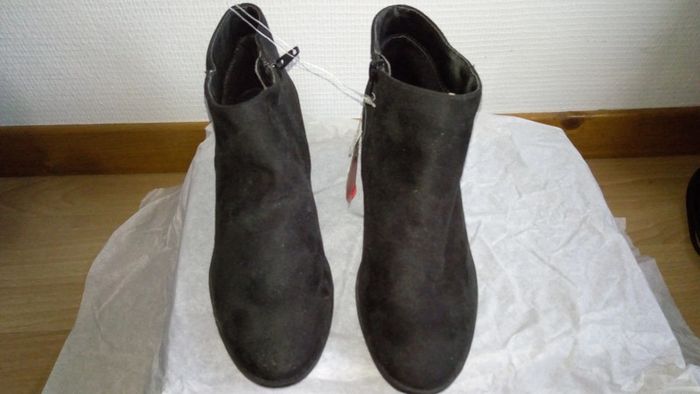 Bottine synthétique noir