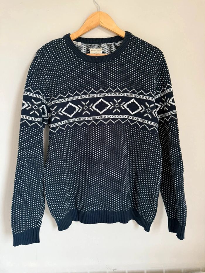 Pull jacquard homme