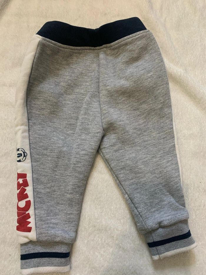 Pantalon molletonné Mickey taille 6-9mois (74cm) - photo numéro 3