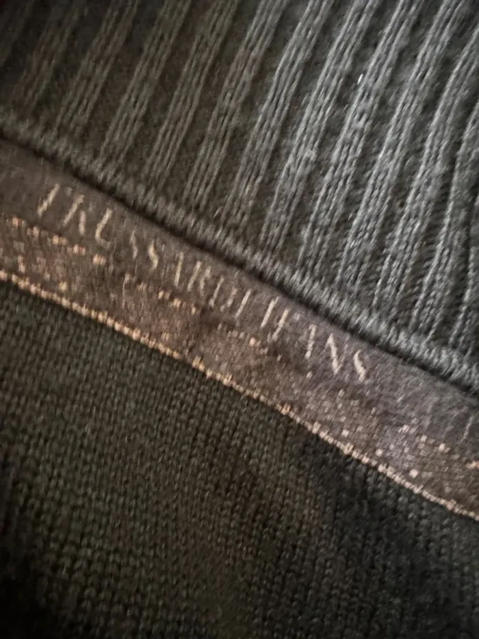 Gilet noir Trussardi Jeans, très bon état, taille Xl - photo numéro 3