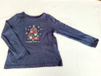 Tee-shirt manches longues "sapin Noël"