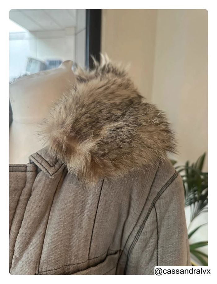 Manteau beige gris - Balenciaga - photo numéro 3