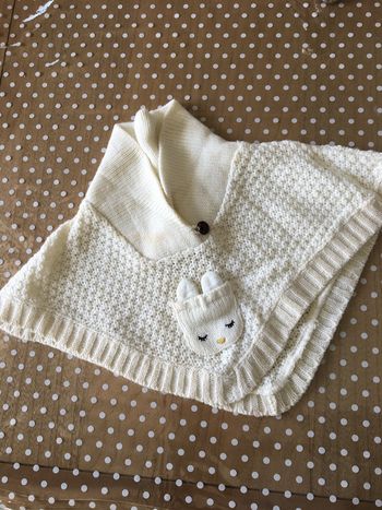 Poncho beige 6 mois kitchoun