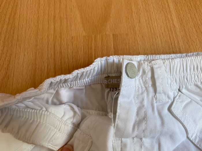 Beau pantalon blanc léger été T. 23 mois/86 cm mixte Orchestra neuf avec étiquette - photo numéro 6